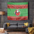 Guyana Christmas Tapestry Santa With Macaw Parrot Merry Xmas - Wonder Print Shop