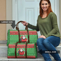 Guyana Christmas Travel Bag Santa With Macaw Parrot Merry Xmas - Wonder Print Shop