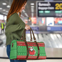 Guyana Christmas Travel Bag Santa With Macaw Parrot Merry Xmas - Wonder Print Shop