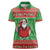 Guyana Christmas Women Polo Shirt Santa With Macaw Parrot Merry Xmas - Wonder Print Shop