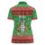 Guyana Christmas Women Polo Shirt Santa With Macaw Parrot Merry Xmas - Wonder Print Shop