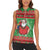 Guyana Christmas Women Sleeveless Polo Shirt Santa With Macaw Parrot Merry Xmas - Wonder Print Shop