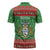 Guyana Christmas Zipper Polo Shirt Santa With Macaw Parrot Merry Xmas - Wonder Print Shop
