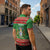 Guyana Christmas Zipper Polo Shirt Santa With Macaw Parrot Merry Xmas - Wonder Print Shop