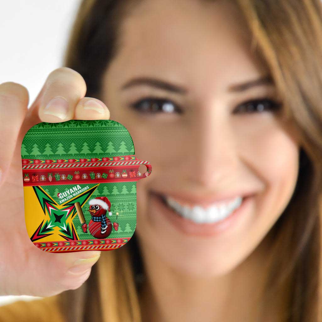 Guyana Cricket Christmas AirPods Case Amazon Warriors Merry Xmas - Wonder Print Shop