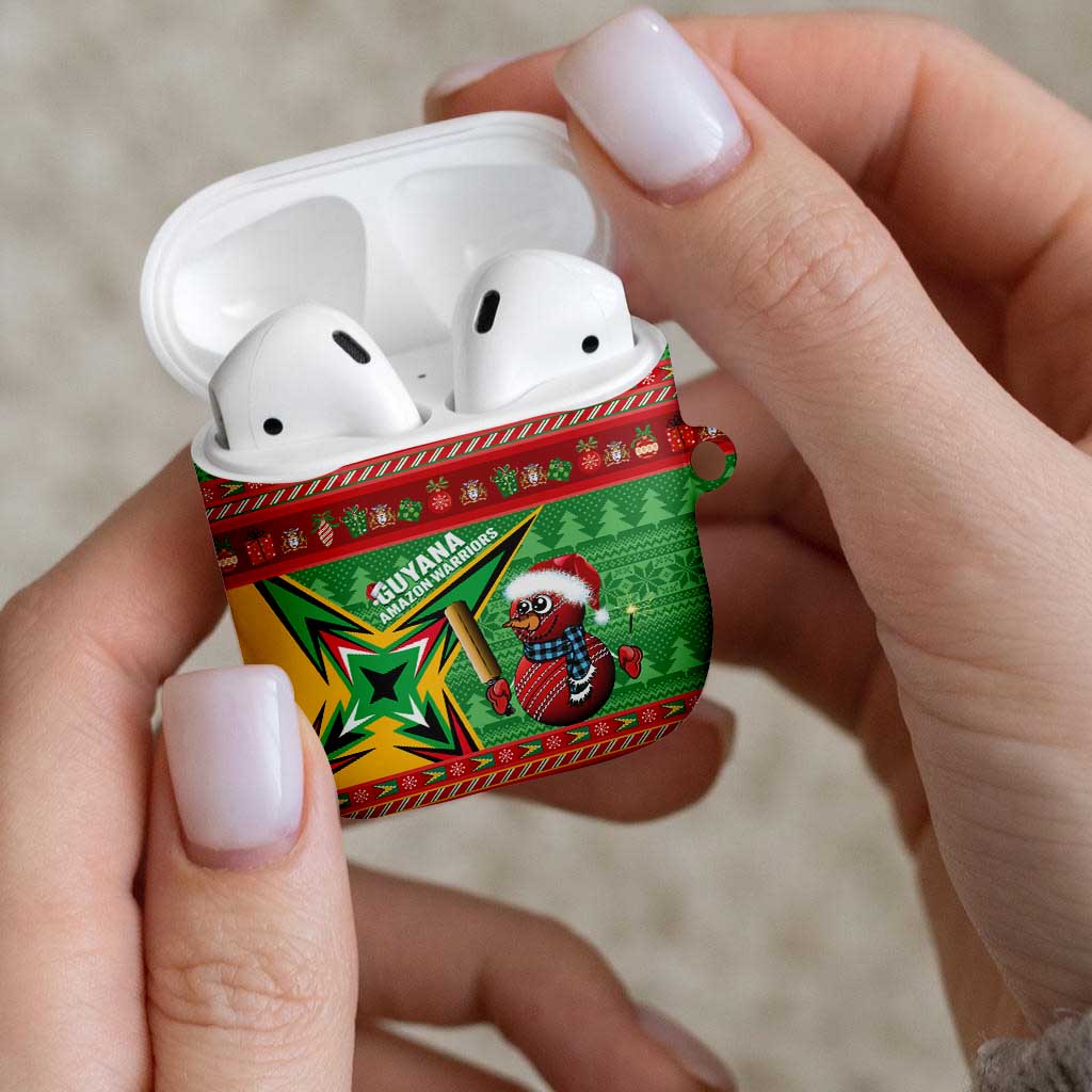 Guyana Cricket Christmas AirPods Case Amazon Warriors Merry Xmas - Wonder Print Shop