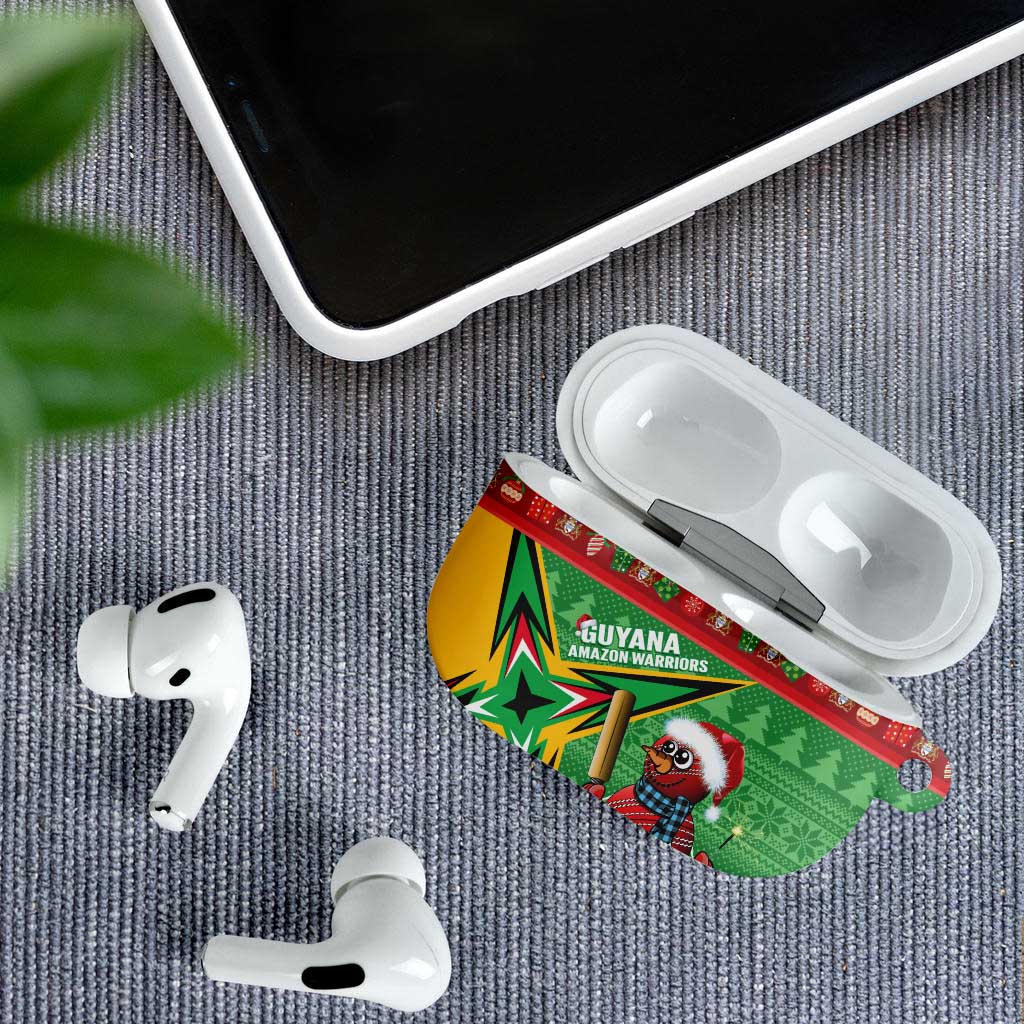 Guyana Cricket Christmas AirPods Case Amazon Warriors Merry Xmas - Wonder Print Shop