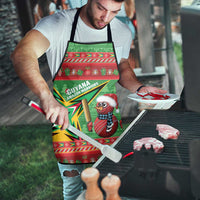 Guyana Cricket Christmas Apron Amazon Warriors Merry Xmas - Wonder Print Shop
