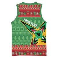 Personalized Guyana Cricket Christmas Basketball Jersey Amazon Warriors Merry Xmas - Wonder Print Shop
