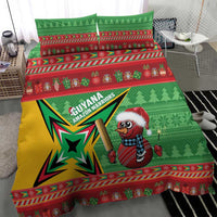 Guyana Cricket Christmas Bedding Set Amazon Warriors Merry Xmas - Wonder Print Shop