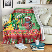 Guyana Cricket Christmas Blanket Amazon Warriors Merry Xmas - Wonder Print Shop