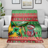Guyana Cricket Christmas Blanket Amazon Warriors Merry Xmas - Wonder Print Shop