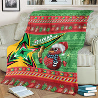 Guyana Cricket Christmas Blanket Amazon Warriors Merry Xmas - Wonder Print Shop