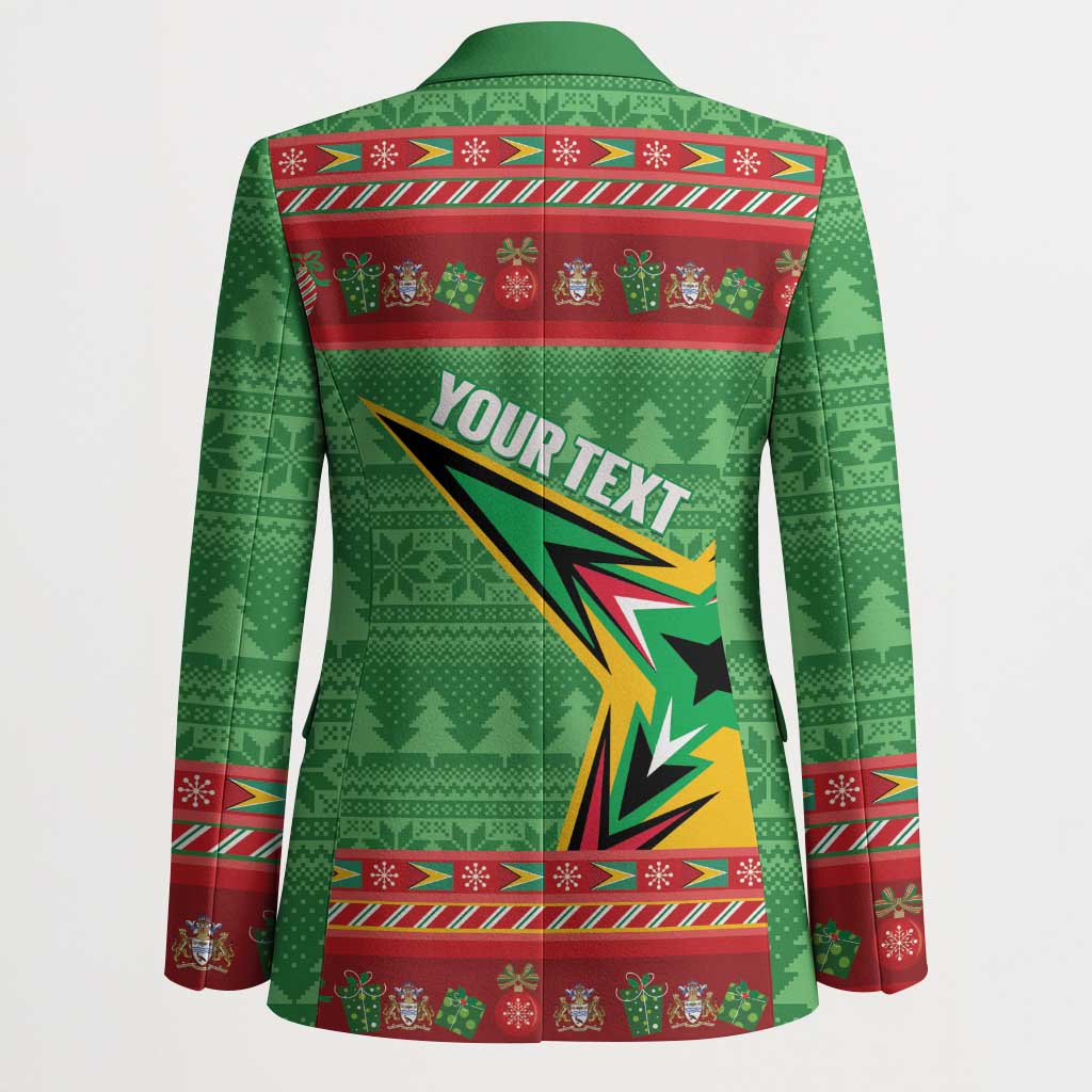 Personalized Guyana Cricket Christmas Blazer Amazon Warriors Merry Xmas - Wonder Print Shop