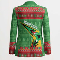 Personalized Guyana Cricket Christmas Blazer Amazon Warriors Merry Xmas - Wonder Print Shop