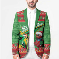 Personalized Guyana Cricket Christmas Blazer Amazon Warriors Merry Xmas - Wonder Print Shop