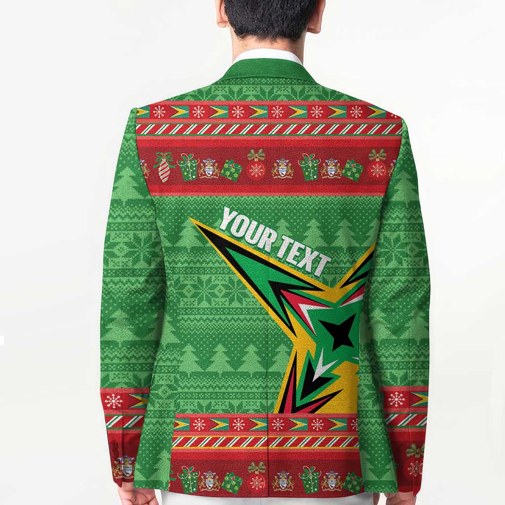 Personalized Guyana Cricket Christmas Blazer Amazon Warriors Merry Xmas - Wonder Print Shop