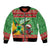 Personalized Guyana Cricket Christmas Bomber Jacket Amazon Warriors Merry Xmas - Wonder Print Shop