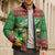 Personalized Guyana Cricket Christmas Bomber Puffer Jacket Amazon Warriors Merry Xmas - Wonder Print Shop
