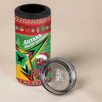 Personalized Guyana Cricket Christmas 4 in 1 Can Cooler Tumbler Amazon Warriors Merry Xmas - Wonder Print Shop