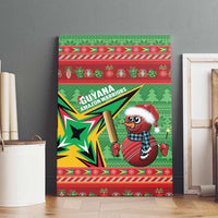 Guyana Cricket Christmas Canvas Wall Art Amazon Warriors Merry Xmas - Wonder Print Shop
