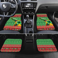Personalized Guyana Cricket Christmas Car Mats Amazon Warriors Merry Xmas - Wonder Print Shop