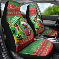 Guyana Cricket Christmas Car Seat Cover Amazon Warriors Merry Xmas - Wonder Print Shop