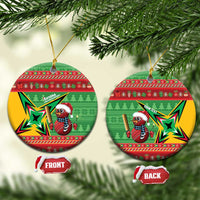 Personalized Guyana Cricket Christmas Ceramic Ornament Amazon Warriors Merry Xmas - Wonder Print Shop