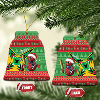 Personalized Guyana Cricket Christmas Ceramic Ornament Amazon Warriors Merry Xmas - Wonder Print Shop