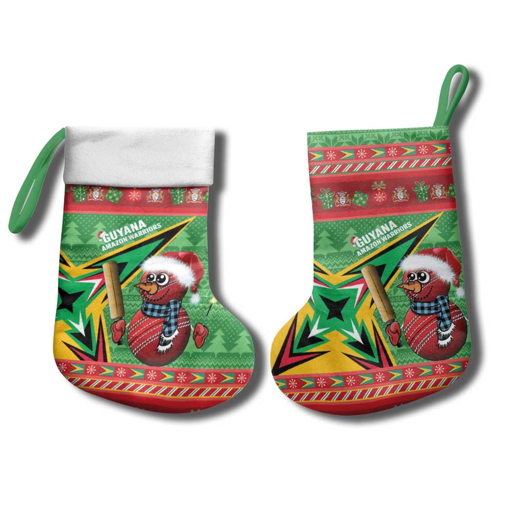 Personalized Guyana Cricket Christmas Christmas Stocking Amazon Warriors Merry Xmas - Wonder Print Shop