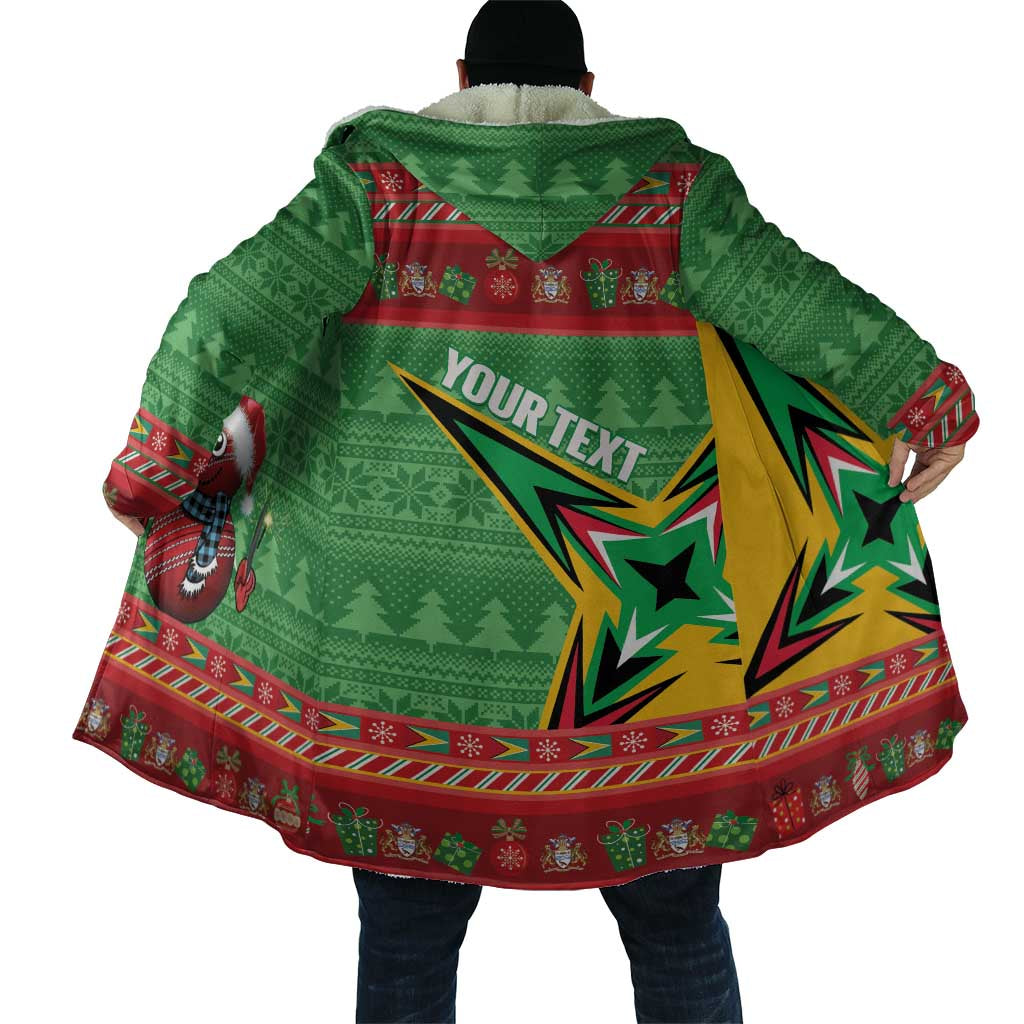 Personalized Guyana Cricket Christmas Cloak Amazon Warriors Merry Xmas - Wonder Print Shop