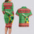 Personalized Guyana Cricket Christmas Couples Matching Long Sleeve Bodycon Dress and Hawaiian Shirt Amazon Warriors Merry Xmas - Wonder Print Shop