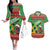 Personalized Guyana Cricket Christmas Couples Matching Off The Shoulder Long Sleeve Dress and Hawaiian Shirt Amazon Warriors Merry Xmas - Wonder Print Shop
