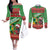Personalized Guyana Cricket Christmas Couples Matching Off The Shoulder Long Sleeve Dress and Long Sleeve Button Shirt Amazon Warriors Merry Xmas - Wonder Print Shop