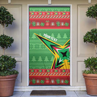 Personalized Guyana Cricket Christmas Door Cover Amazon Warriors Merry Xmas - Wonder Print Shop
