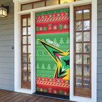 Personalized Guyana Cricket Christmas Door Cover Amazon Warriors Merry Xmas - Wonder Print Shop