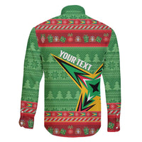 Personalized Guyana Cricket Christmas Family Matching Long Sleeve Bodycon Dress and Hawaiian Shirt Amazon Warriors Merry Xmas - Wonder Print Shop