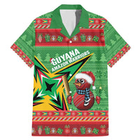 Personalized Guyana Cricket Christmas Family Matching Mermaid Dress and Hawaiian Shirt Amazon Warriors Merry Xmas - Wonder Print Shop