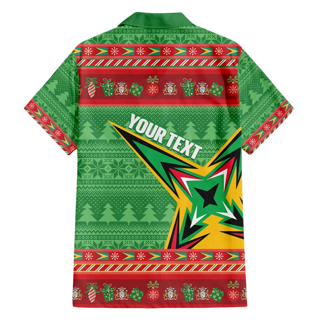 Personalized Guyana Cricket Christmas Family Matching Off Shoulder Maxi Dress and Hawaiian Shirt Amazon Warriors Merry Xmas - Wonder Print Shop