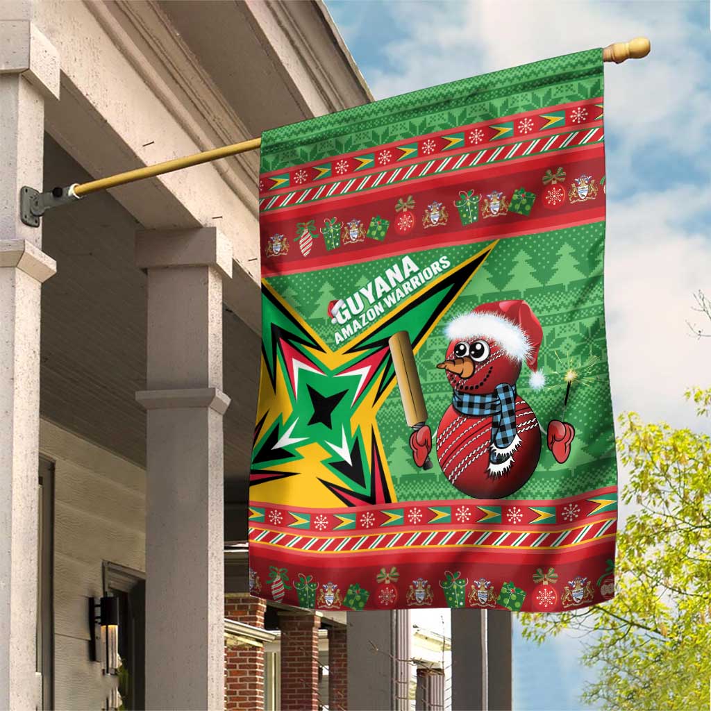 Guyana Cricket Christmas Garden Flag Amazon Warriors Merry Xmas - Wonder Print Shop