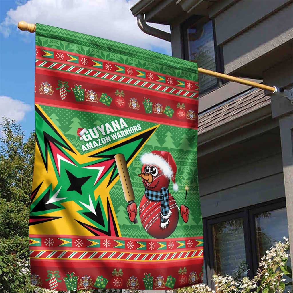 Guyana Cricket Christmas Garden Flag Amazon Warriors Merry Xmas - Wonder Print Shop