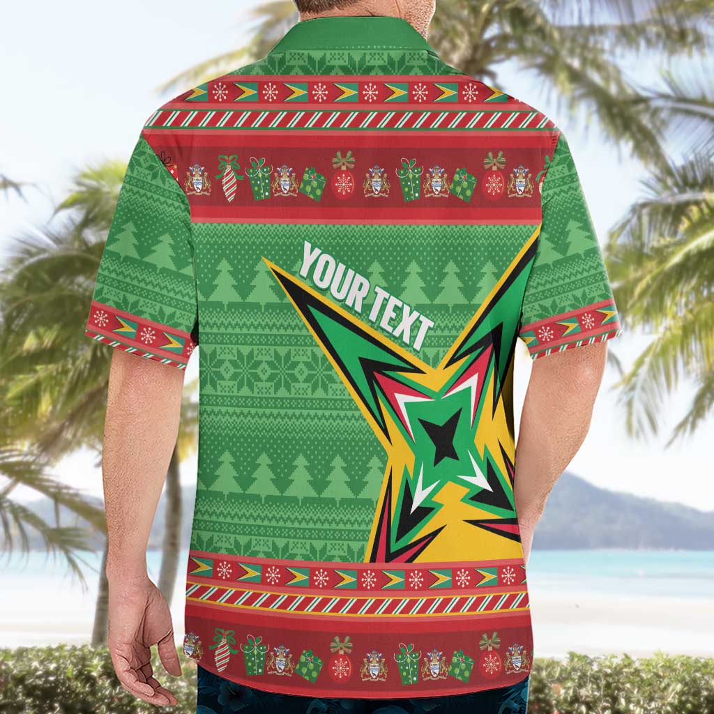 Personalized Guyana Cricket Christmas Hawaiian Shirt Amazon Warriors Merry Xmas - Wonder Print Shop