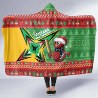 Guyana Cricket Christmas Hooded Blanket Amazon Warriors Merry Xmas - Wonder Print Shop