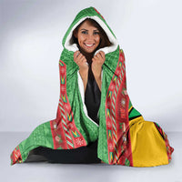Guyana Cricket Christmas Hooded Blanket Amazon Warriors Merry Xmas - Wonder Print Shop