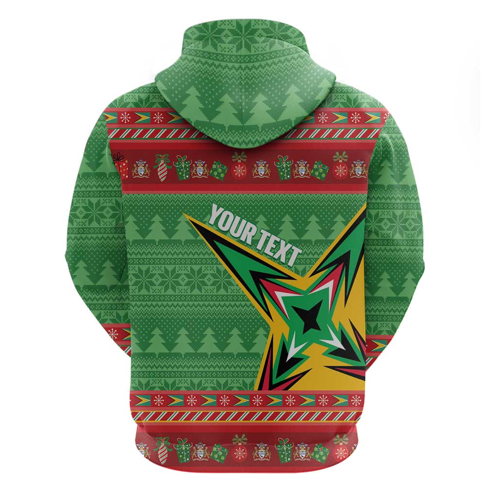Personalized Guyana Cricket Christmas Hoodie Amazon Warriors Merry Xmas - Wonder Print Shop