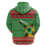 Personalized Guyana Cricket Christmas Hoodie Amazon Warriors Merry Xmas - Wonder Print Shop