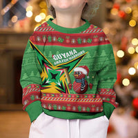 Personalized Guyana Cricket Christmas Kid Ugly Christmas Sweater Amazon Warriors Merry Xmas - Wonder Print Shop