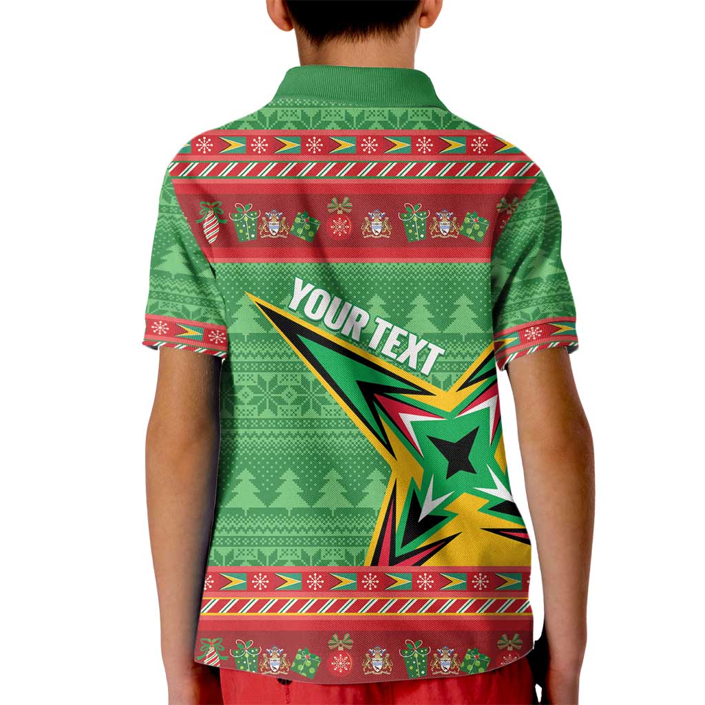 Personalized Guyana Cricket Christmas Kid Polo Shirt Amazon Warriors Merry Xmas - Wonder Print Shop