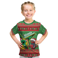 Personalized Guyana Cricket Christmas Kid T Shirt Amazon Warriors Merry Xmas - Wonder Print Shop