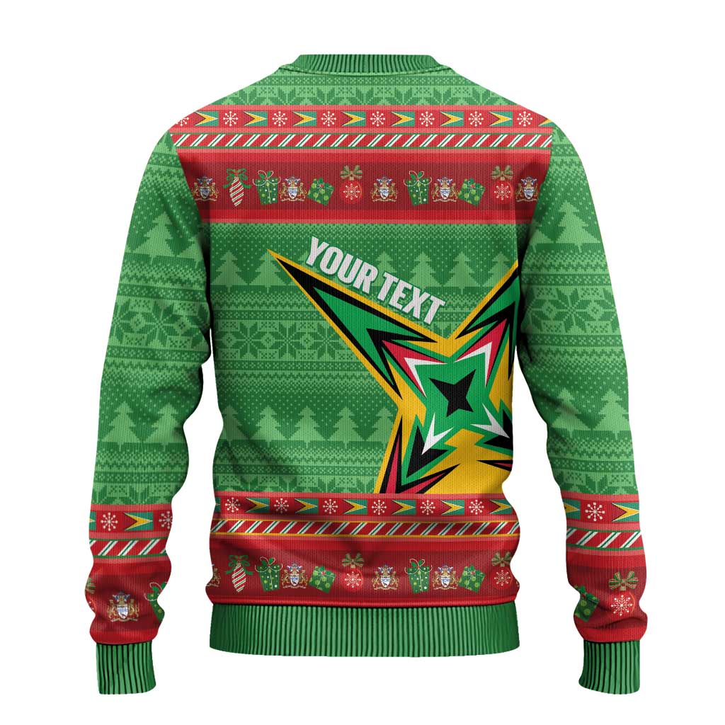 Personalized Guyana Cricket Christmas Ugly Christmas Sweater Amazon Warriors Merry Xmas - Wonder Print Shop